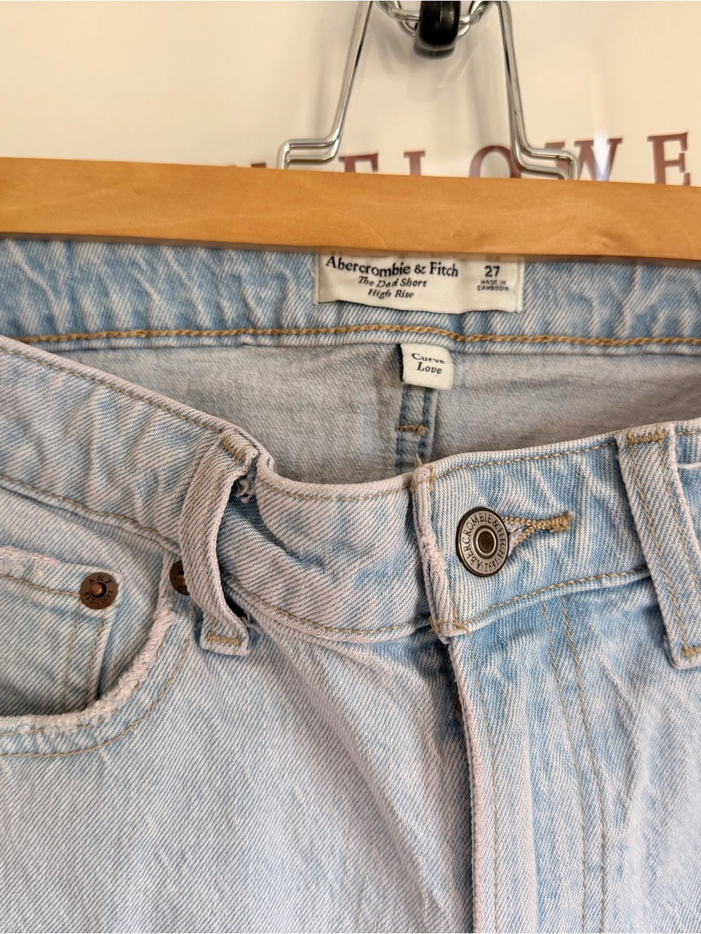 Abercrombie & Fitch Acid Wash Retro Shorts - Picture 5 of 5